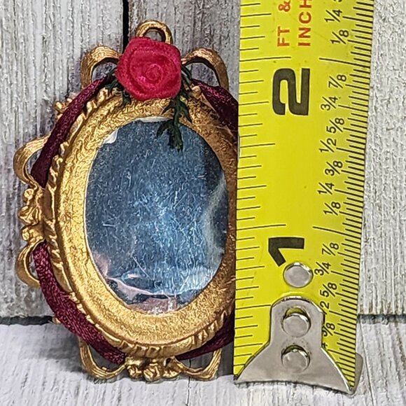 Vintage Dollhouse Miniature Victorian Mirror Hurricane Lamp Black Telephone SET - Picture 10 of 13